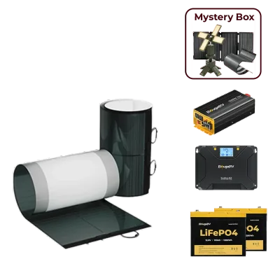 Bougerv 400W CIGS flexible solar system kit tape mount
