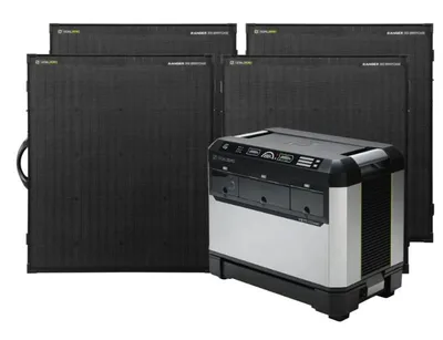 Goal Zero Yeti PRO 4000 power station with Ranger 300 briefcase solar panels set