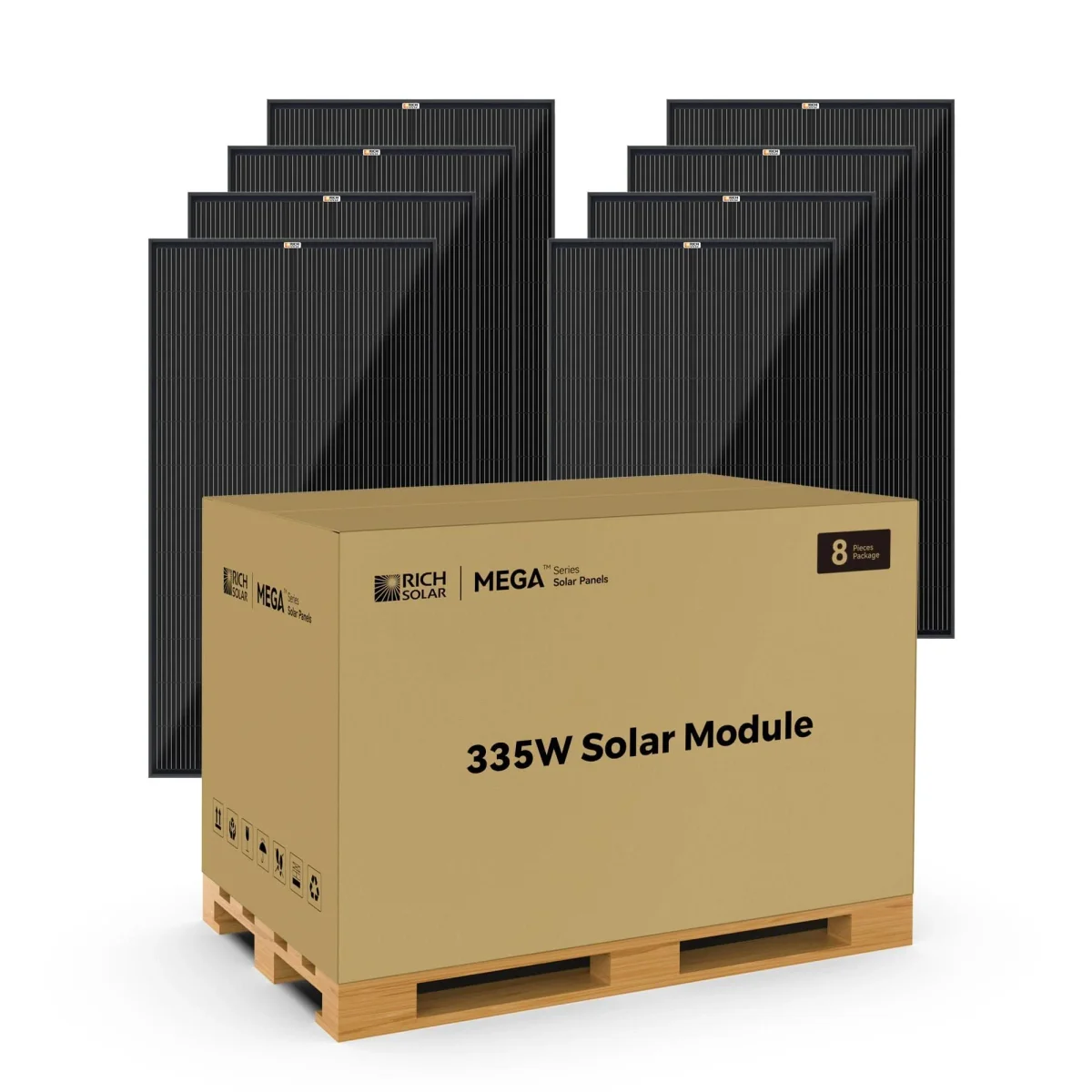 Click to zoom Rich Solar MEGA 335W monocrystalline solar panel UL certified
