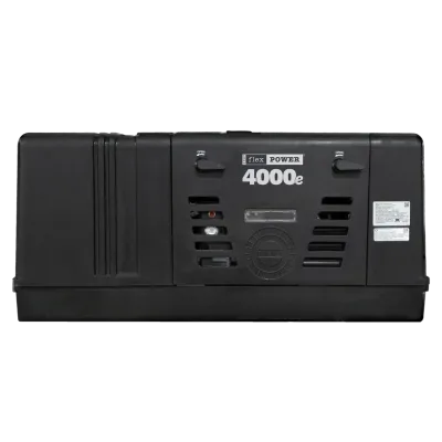 RVMP Flex Power 4000E dual-fuel installed RV generator EFI 224cc unit view