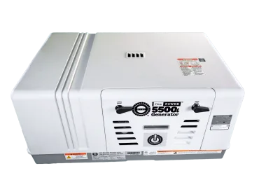 RVMP Flex Power 5500i dual-fuel installed generator compact quiet RV power unit