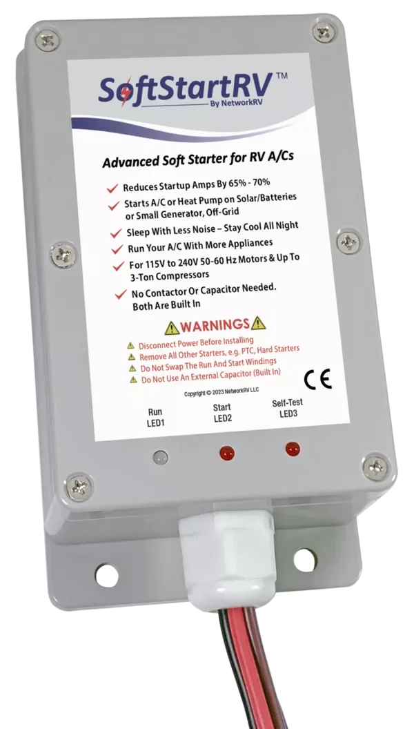 Click to zoom SoftStartRV universal RV AC soft start kit components for smooth air conditioner starts
